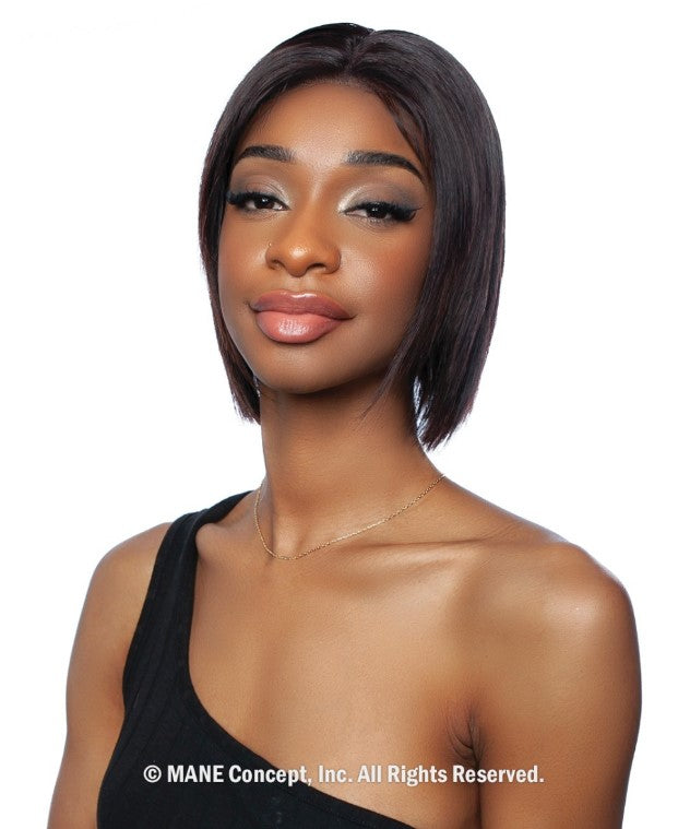 Mane Concept Trill 11A 13"x4" Ear to Ear Deep Lace Front Wig Straight Bob 10" TRE2107