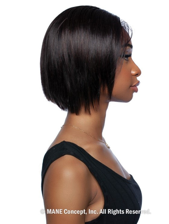 Mane Concept Trill 11A 13"x4" Ear to Ear Deep Lace Front Wig Straight Bob 10" TRE2107