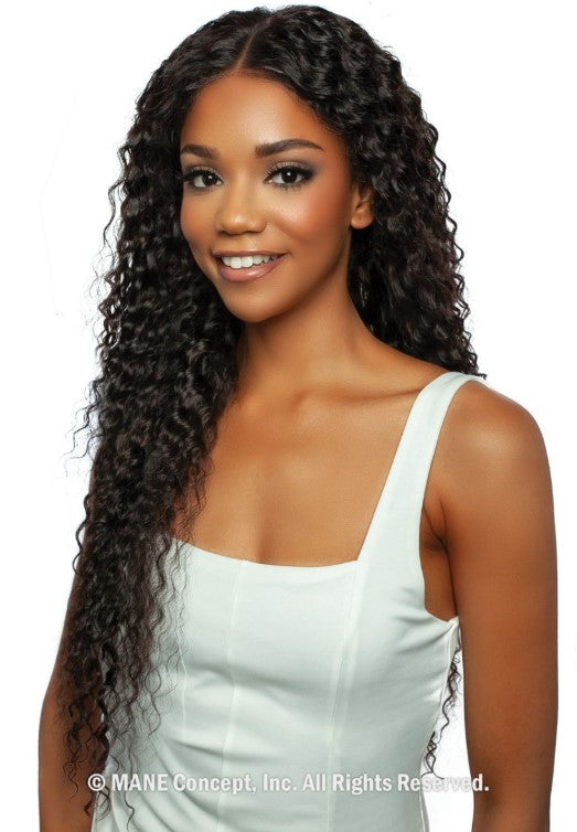 Mane Concept Trill 11A 13"x4" Ear to Ear Deep Lace Front Wig  Jerry Curl 30" TRE2168