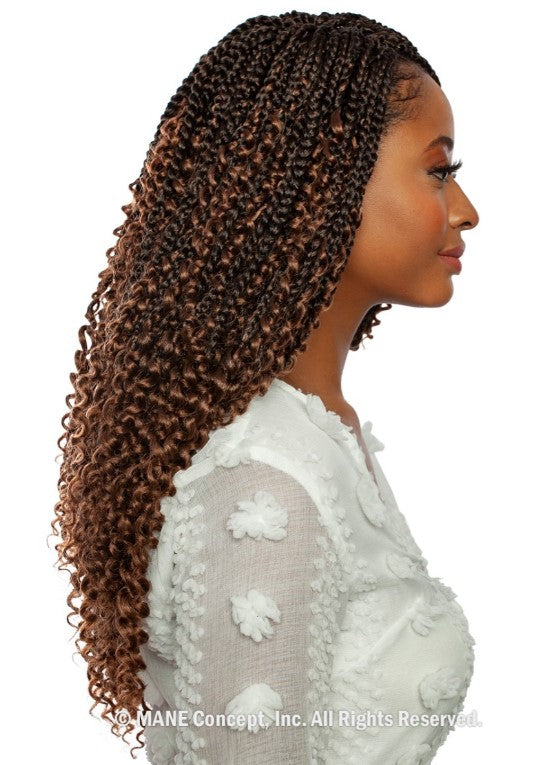 Mane Concept Afri Naptural Crochet Braid 3x Boho Box Braid 18" BOX312