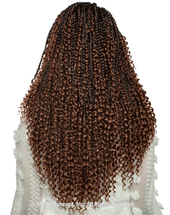 Mane Concept Afri Naptural Crochet Braid 3x Boho Box Braid 18" BOX312