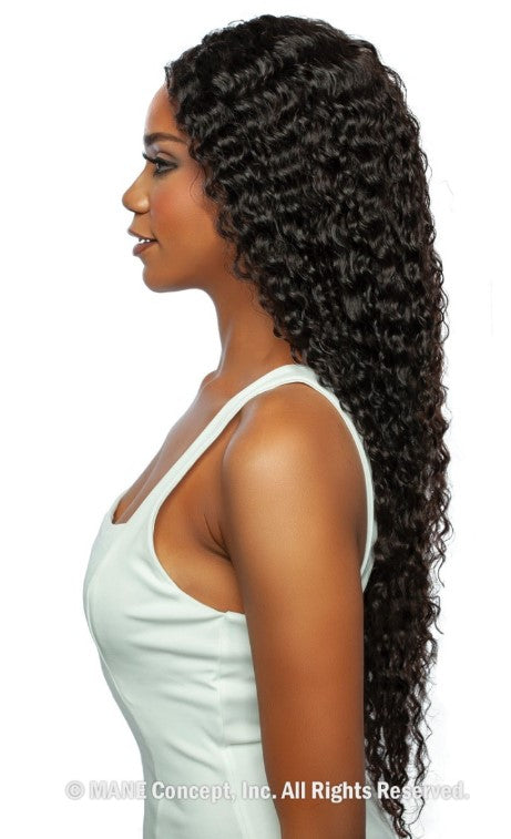 Mane Concept Trill 11A 13"x4" Ear to Ear Deep Lace Front Wig  Jerry Curl 30" TRE2168