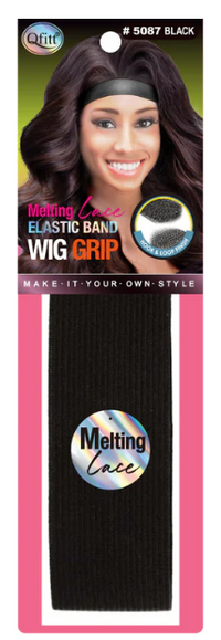 Thumbnail for Qfitt Melting Lace Elastic Band Wig Grip Black 2