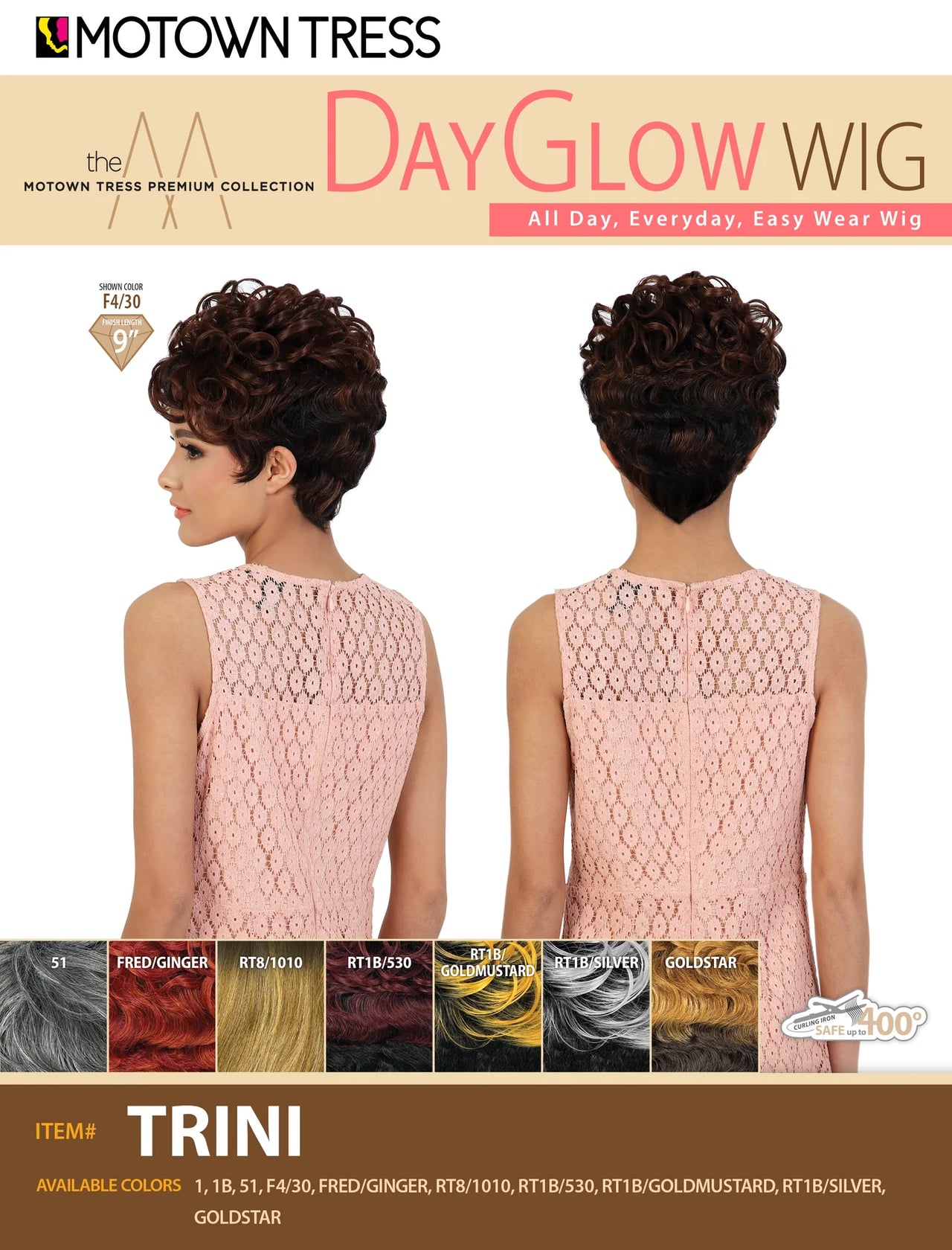 MOTOWN TRESS DAY GLOW WIG TRINI - Elevate Styles