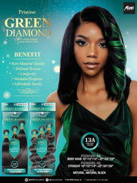 Thumbnail for Mane Concept Pristine Green Diamond 100% Human Hair - (PGD301XXS-XXL) Body Wave