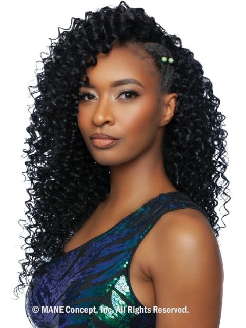 Mane Concept Pristine Green Diamond 100% Human Hair - (PGD303XXS-XXL) Deep Wave