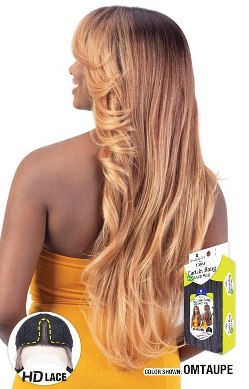 Shake N Go Freetress Equal Curtain Bang HD Lace Wig  Bombshell - Elevate Styles