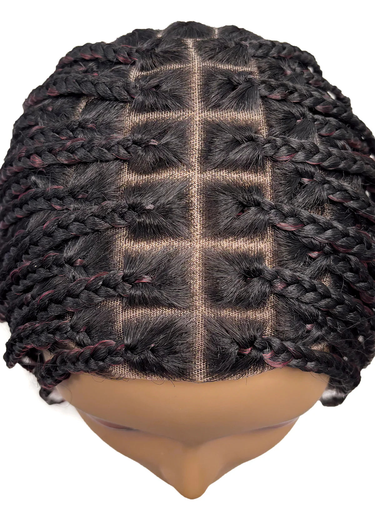 Motown Tress HD BOX BRAID FRENCH GODDESS Whole Lace Front Wig WLB FRENCH