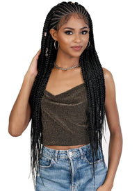 Thumbnail for Motown Tress HD BOX BRAID V TYPE FULANI Whole Lace Front Wig WLB.QUIN32