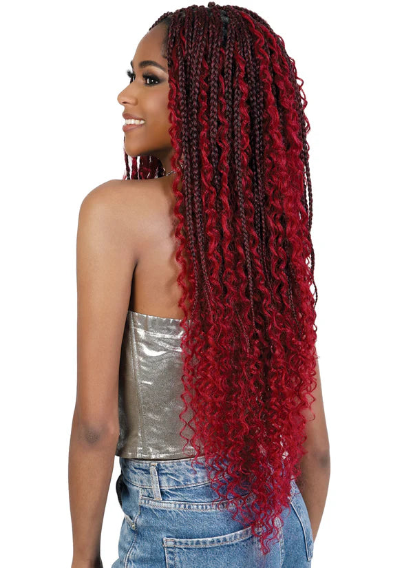 Motown Tress HD BOHO BOX BRAID SMALL SQUARE TOP Lace Front Wig WLBII.JOY