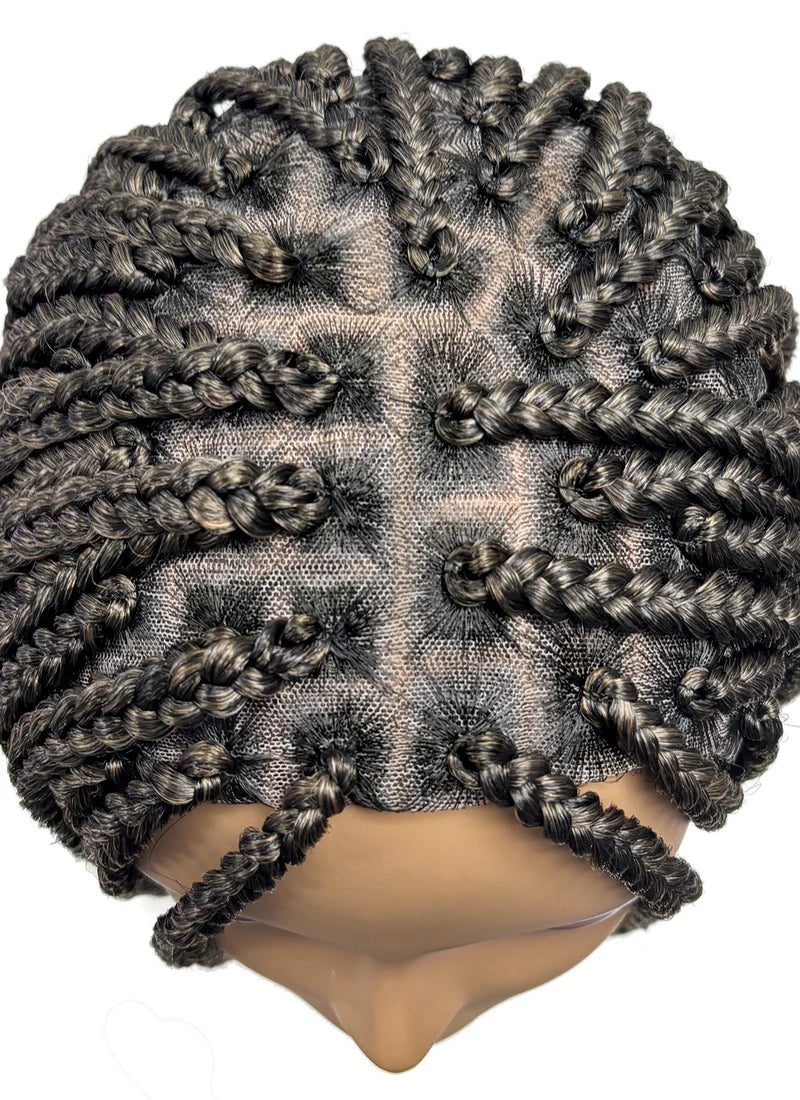 Motown Tress HD GODDESS BOX BRAID SQUARE TOP Lace Front Wig WLBII.LUCK