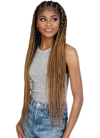 Thumbnail for Motown Tress HD LONG BOX BRAID X PATTERN TOP Lace Front Wig WLBII.XBOX