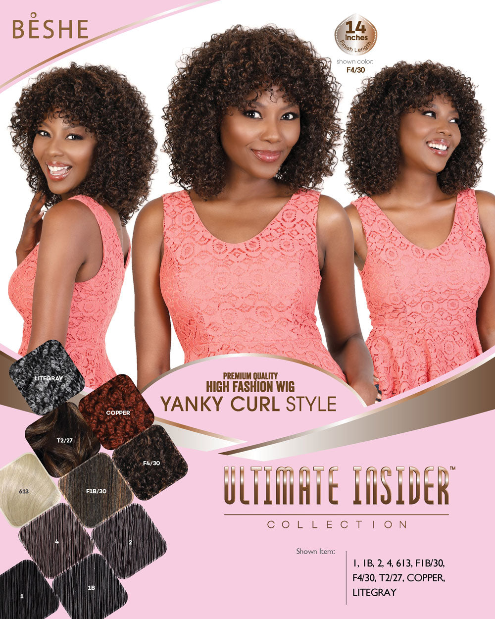 Beshe Ultimate Insider Collection Wig Yanky L