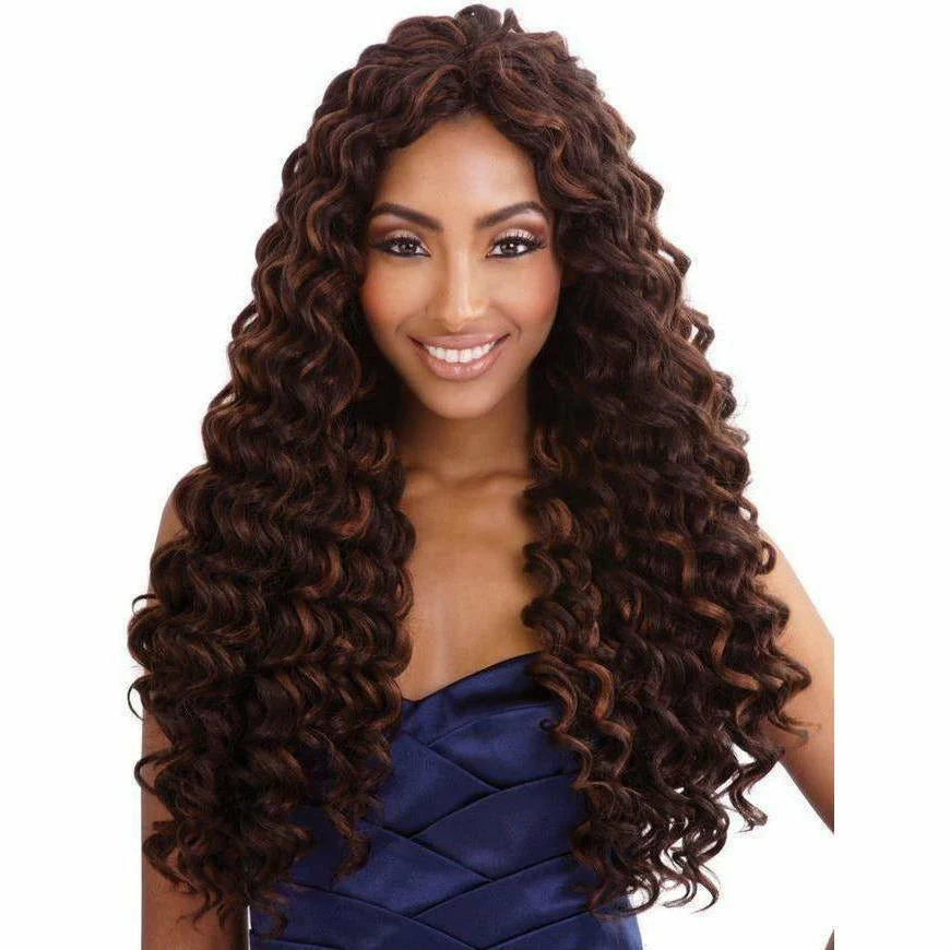 Afri Naptural Mane Concept Caribbean Bundle Crochet Braid Ripple Deep 18" CB1805