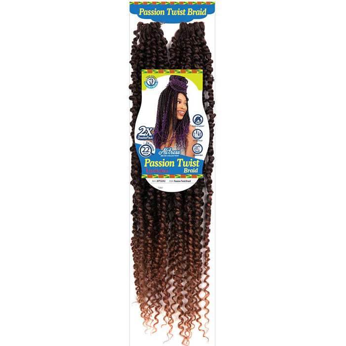 Ali Tress Braid Collection 2X DOUBLE PACK 24 STRANDS Passion Twist Braid 22"