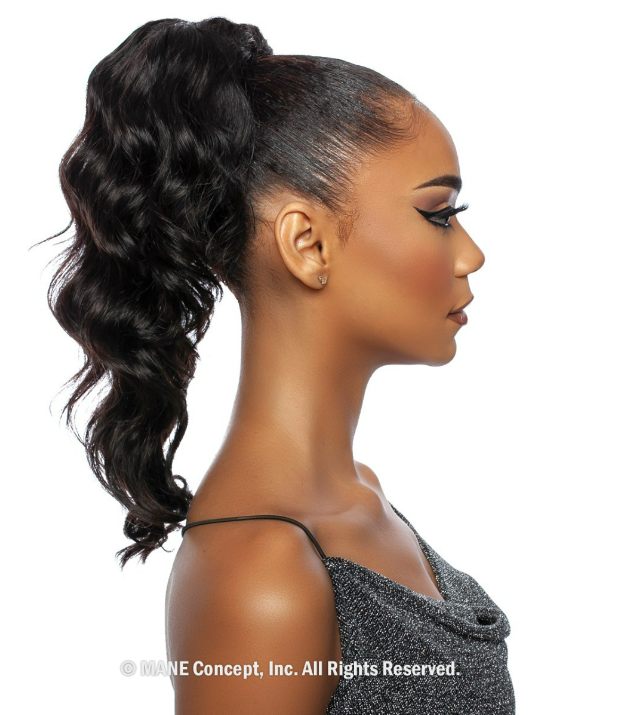 Mane Concept Pristine 100% Human Hair Unprocessed Drawstring Pony Tail PRPE03 - Elevate Styles