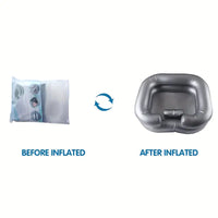 Thumbnail for Portable Inflatable Washbasin with Pillow Gray - Elevate Styles