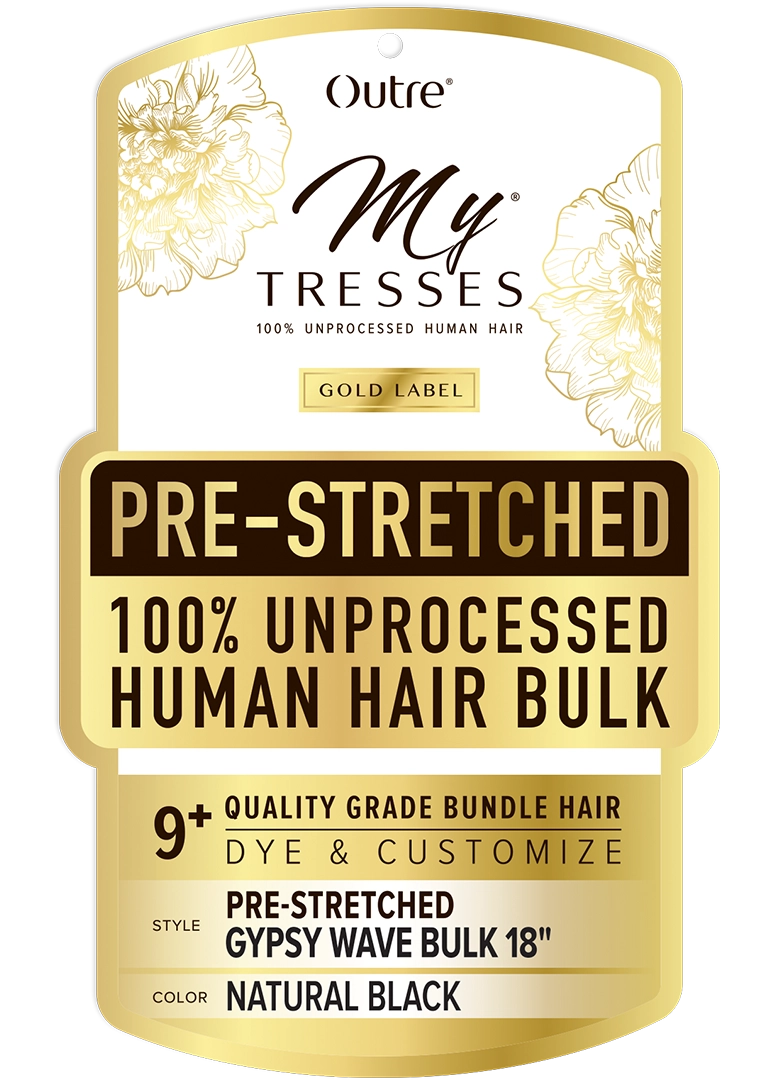 Outre Mytresses Gold 100% Unprocessed Human Hair Pre-Stretched Human Hair Gypsy Wave Bulk - Elevate Styles