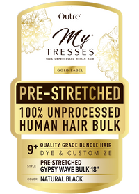 Thumbnail for Outre Mytresses Gold 100% Unprocessed Human Hair Pre-Stretched Human Hair Gypsy Wave Bulk - Elevate Styles