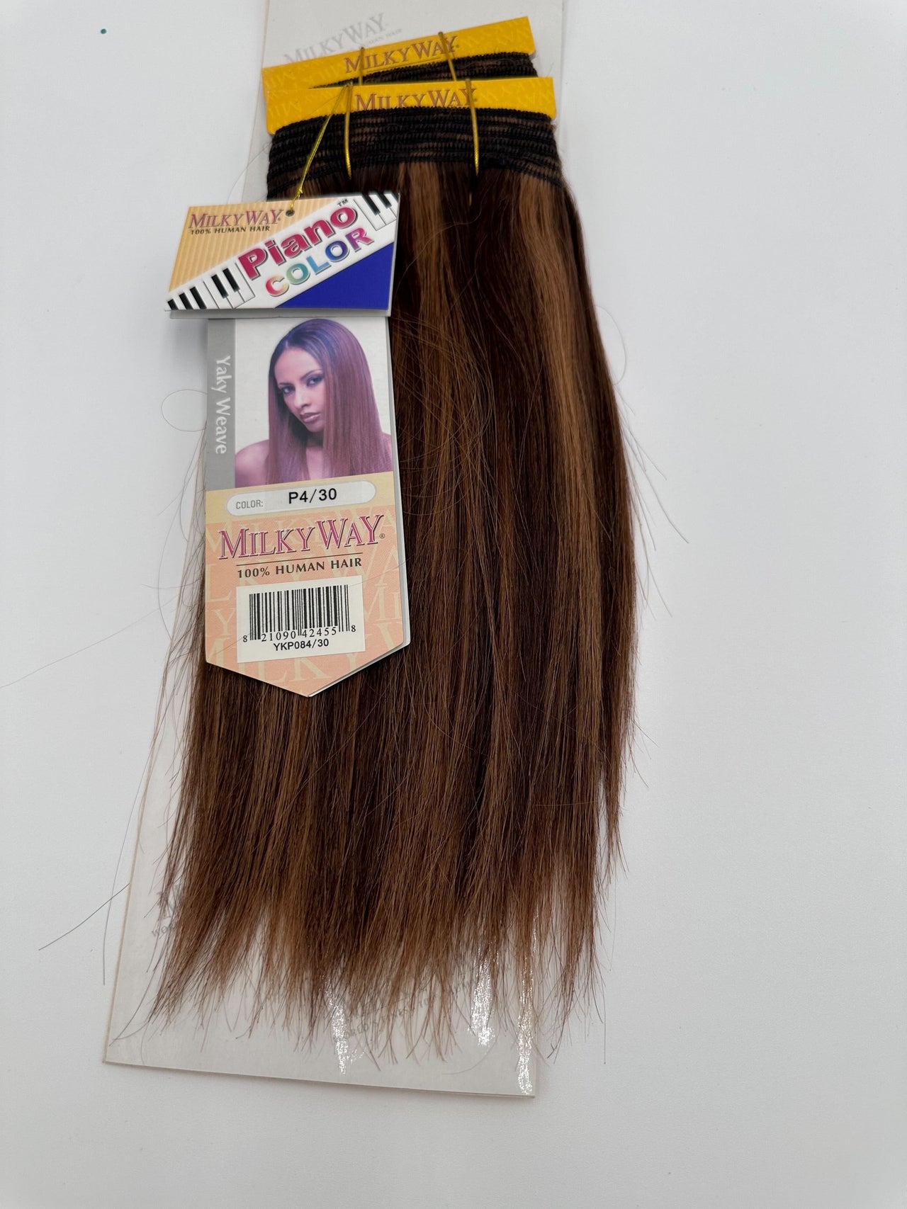 Milkyway™ 100% Human Hair Yaky Straight Weaving Hair 8" P430 - Elevate Styles