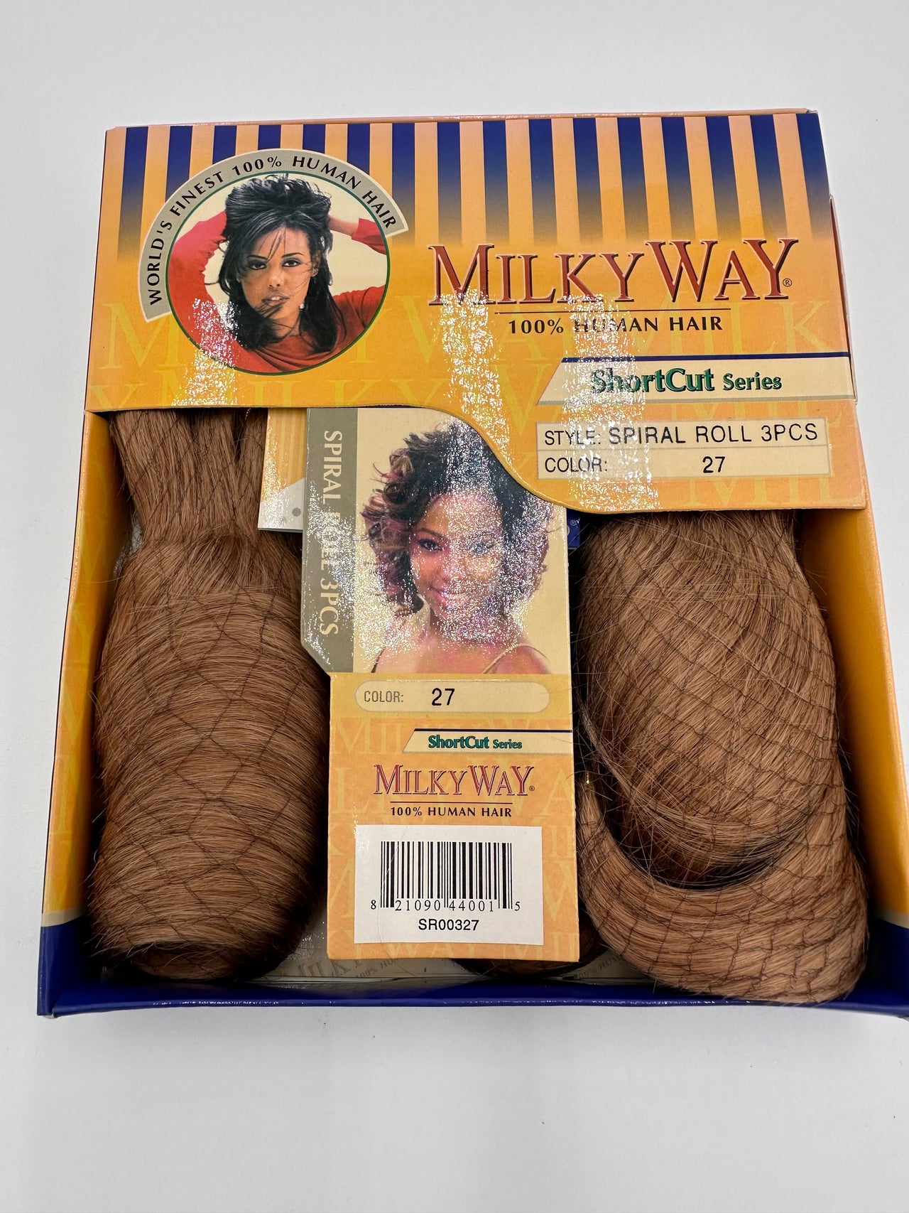 Milky Way 100% Human Hair Short Cut Series Weaving 3 Piece Set Spiral Curl