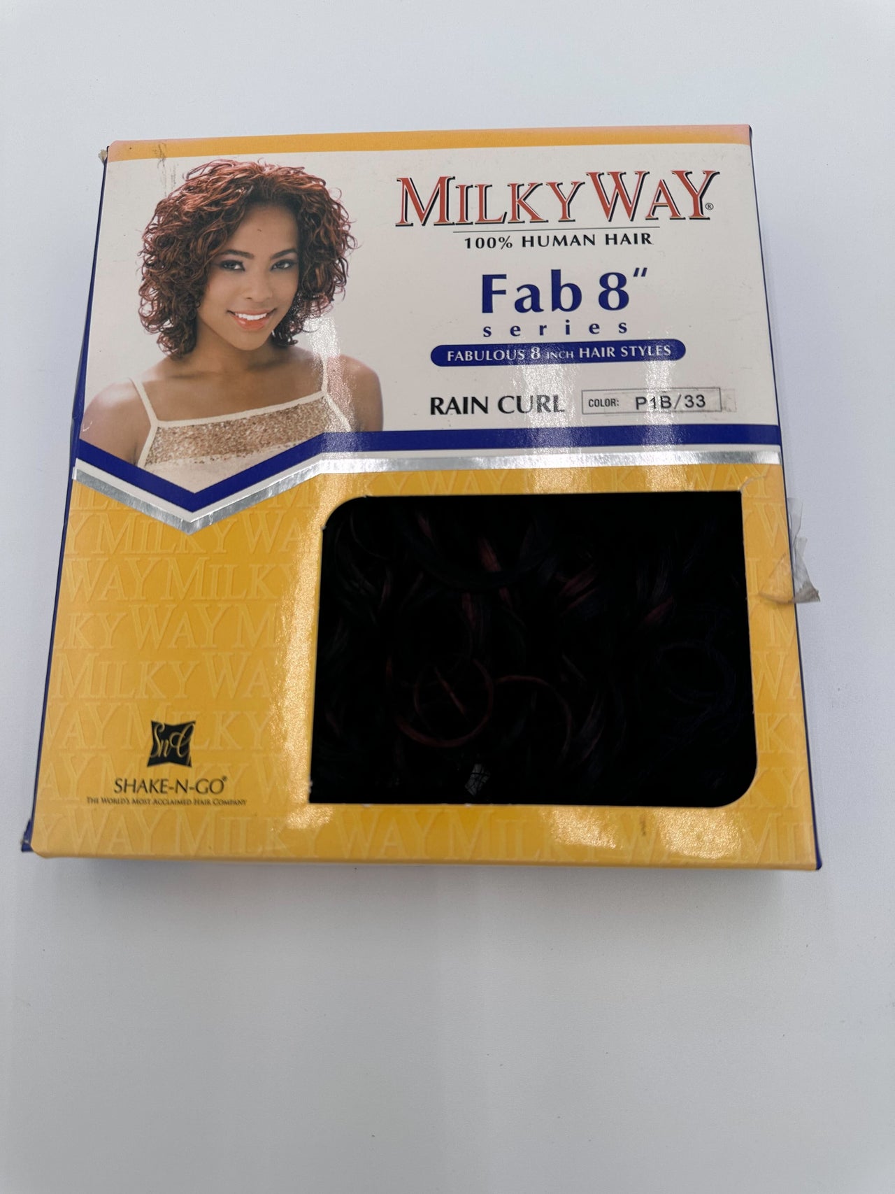 Shake N Go Milky Way 100% Human Hair Fab 8" Series Rain Curl