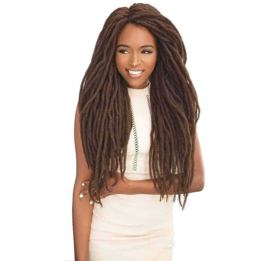 Janet Collection Afro Punk Locs Natural Kinky Texture Crochet Braids 20" - Elevate Styles