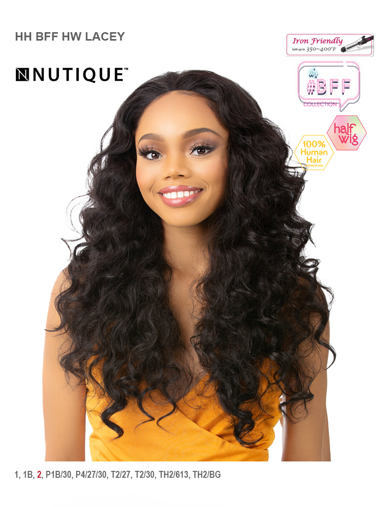 Nutique BFF 100% Human Hair Half Wig - LACEY - Elevate Styles