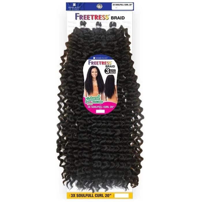 Shake N Go Freetress Braid 3x Soulfull Curl 20"