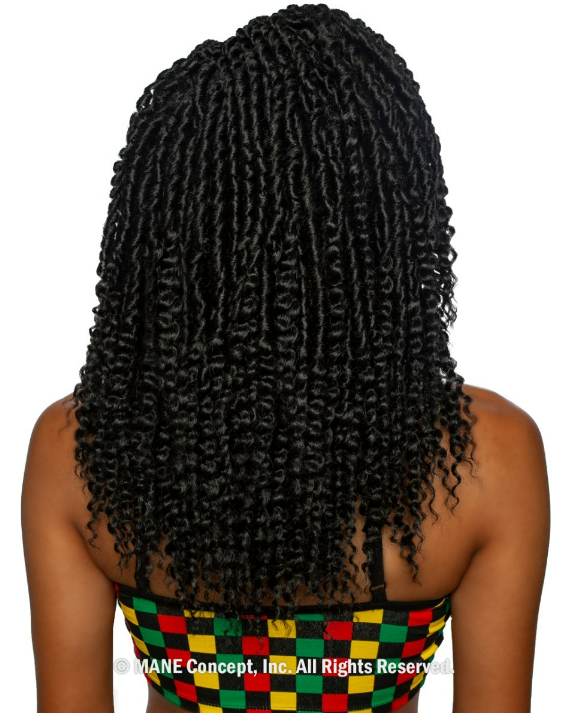 Afri Naptural Mane Concept Caribbean Bundle Crochet Braid 2x Rod Curl 14" CBE1401