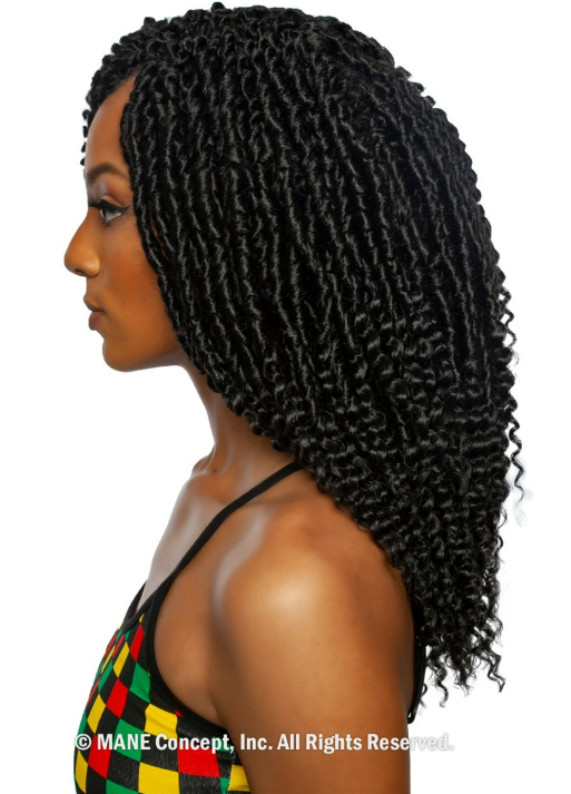 Afri Naptural Mane Concept Caribbean Bundle Crochet Braid 2x Rod Curl 14" CBE1401