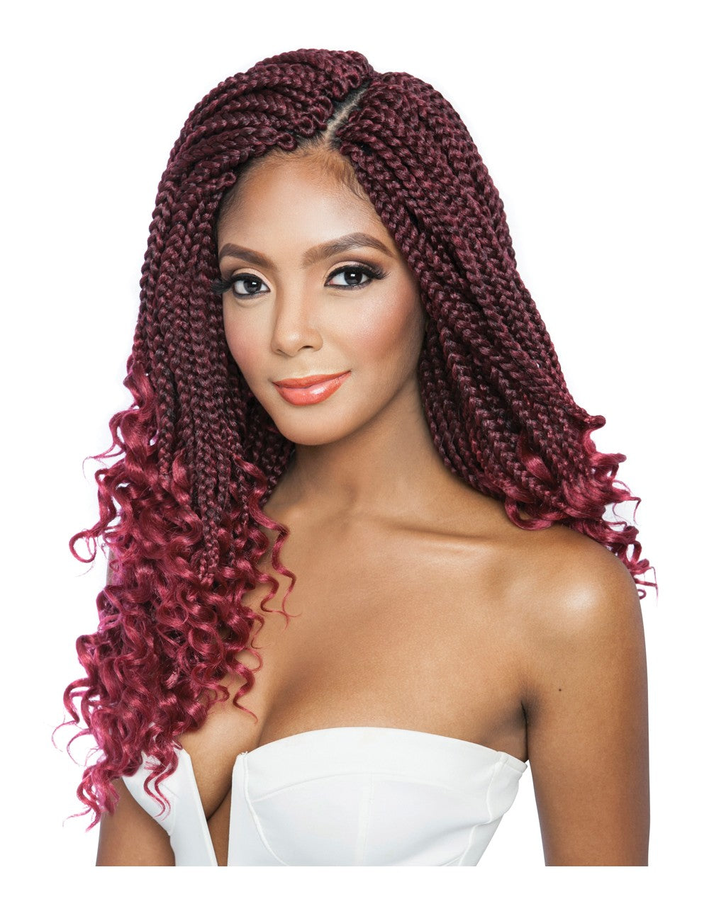 Mane Concept Afri Naptural Crochet Braid - 3X CURLY ENDS BOX BRAID 14"  BOX301 - Elevate Styles