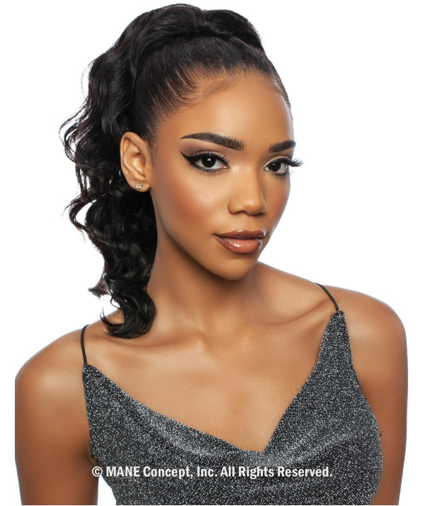 Mane Concept Pristine 100% Human Hair Unprocessed Drawstring Pony Tail PRPE03 - Elevate Styles