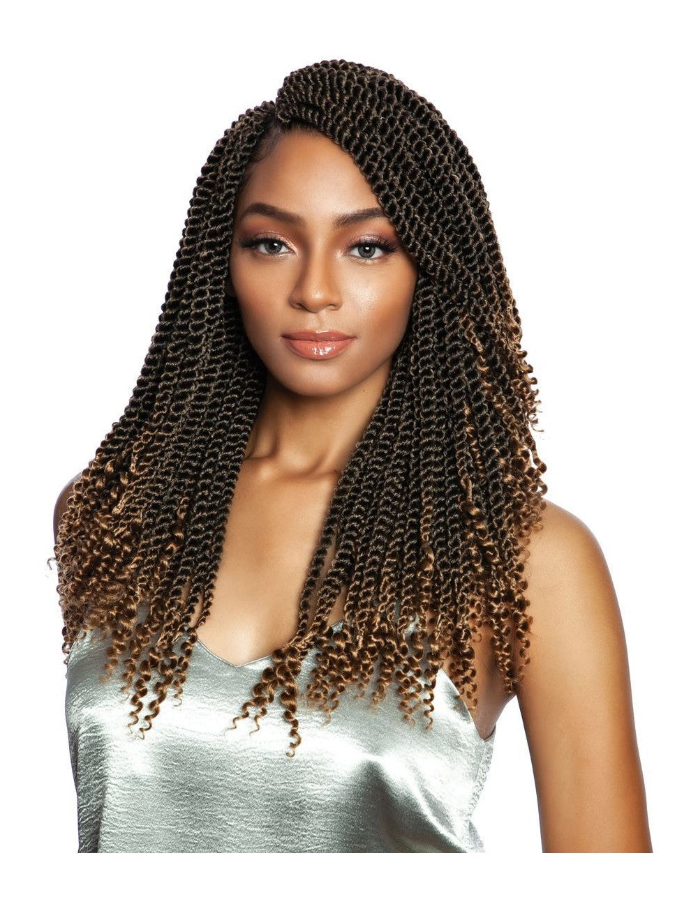 Mane Concept Afri-Naptural Crochet Braid SB307-3X COILY ENDS SENEGAL TWIST 14" - Elevate Styles