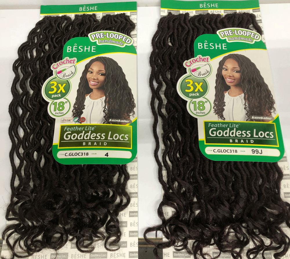 Beshe Crochet Braid C.GLOC318 3X Goddess Locs 18" - Elevate Styles