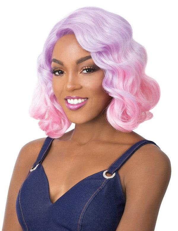 Its A Wig Synthetic Curved Side Part Swiss Lace Front Wig Kaso - Elevate Styles