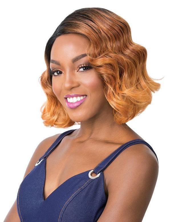 Its A Wig Synthetic Curved Side Part Swiss Lace Front Wig Kaso - Elevate Styles