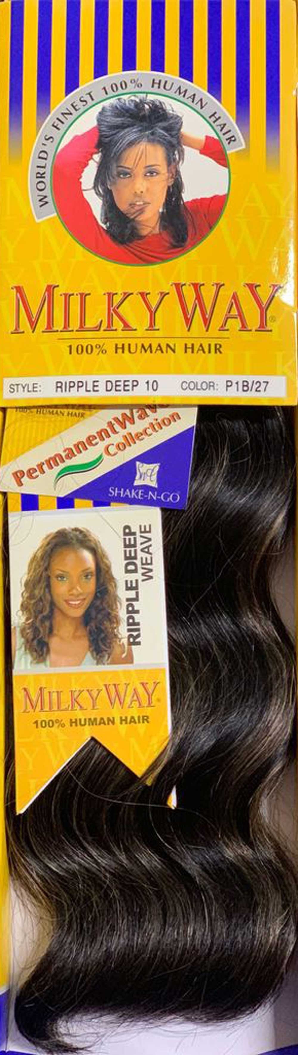 Milkyway™ 100% Human Hair Ripple Deep Weaving 10" - Elevate Styles