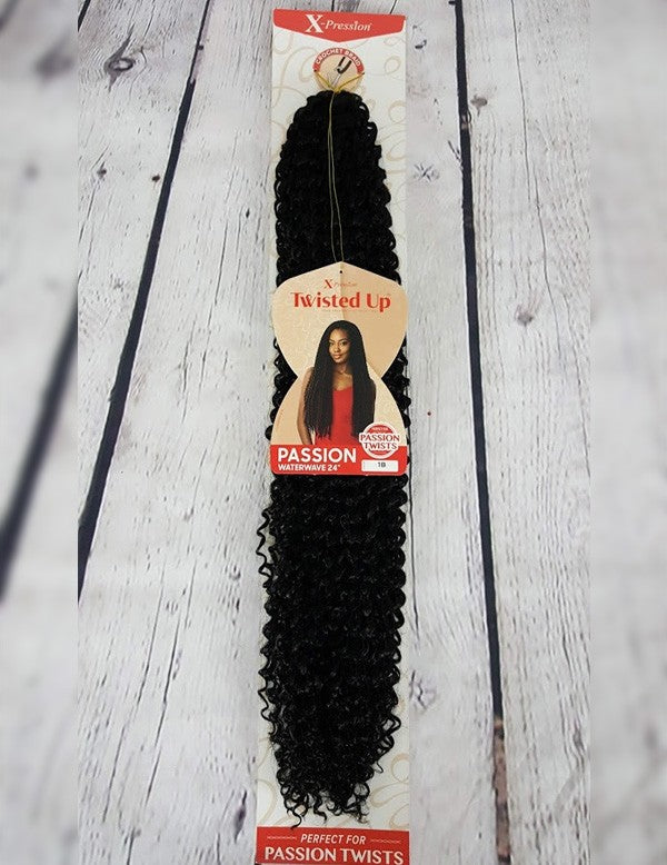 Outre X-Pression Twisted-Up Crochet Braid - Passion Water Wave 24" - Elevate Styles