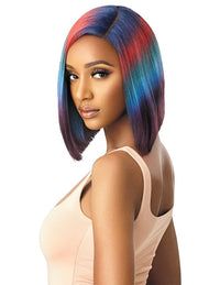 Thumbnail for Outre Color Bomb Water Color Ombre Swiss Lace Front Wig Kiely - Elevate Styles