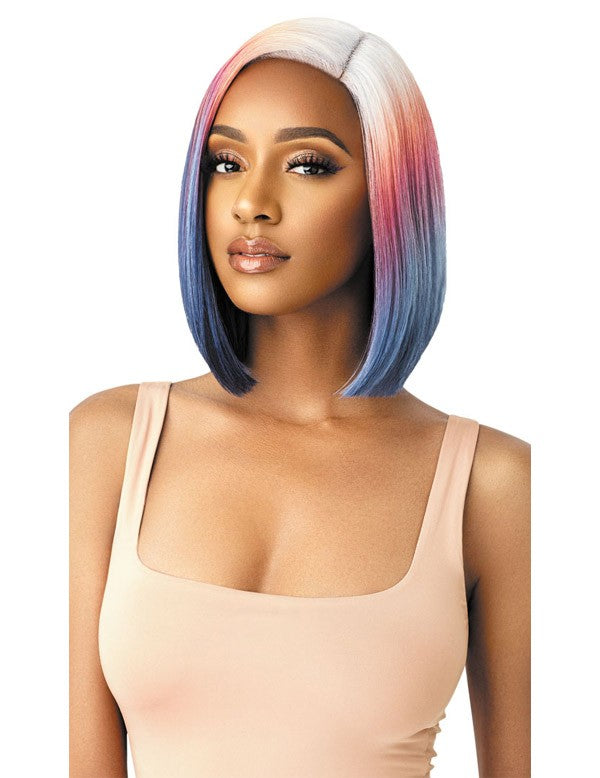 Outre Color Bomb Water Color Ombre Swiss Lace Front Wig Kiely - Elevate Styles