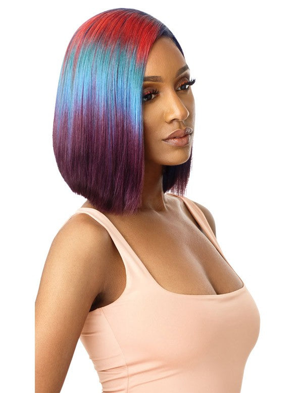 Outre Color Bomb Water Color Ombre Swiss Lace Front Wig Kiely - Elevate Styles