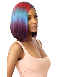 Thumbnail for Outre Color Bomb Water Color Ombre Swiss Lace Front Wig Kiely - Elevate Styles