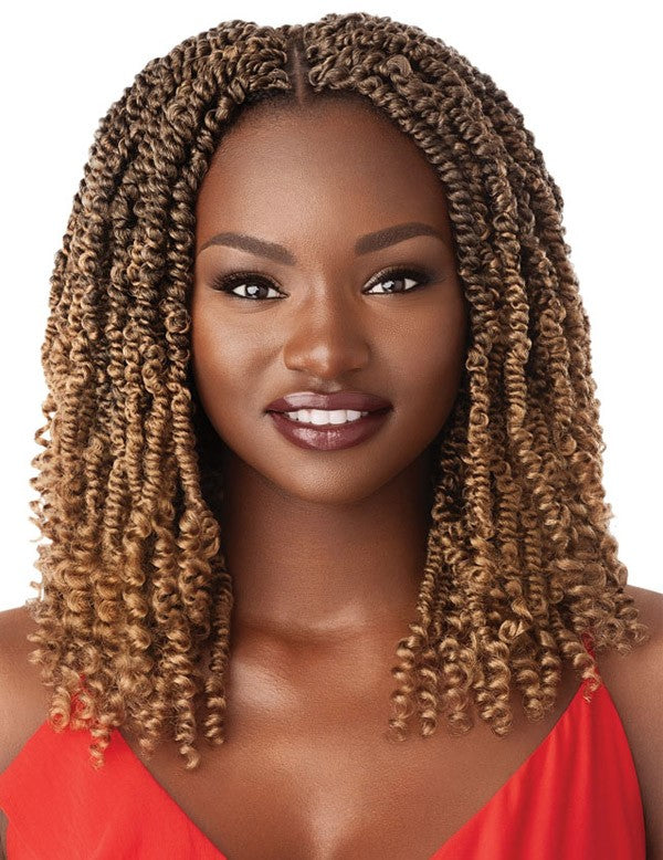 Outre X-Pression Twisted-Up Crochet Braid - Wavy Bomb Twist Curly Tip 12" - Elevate Styles