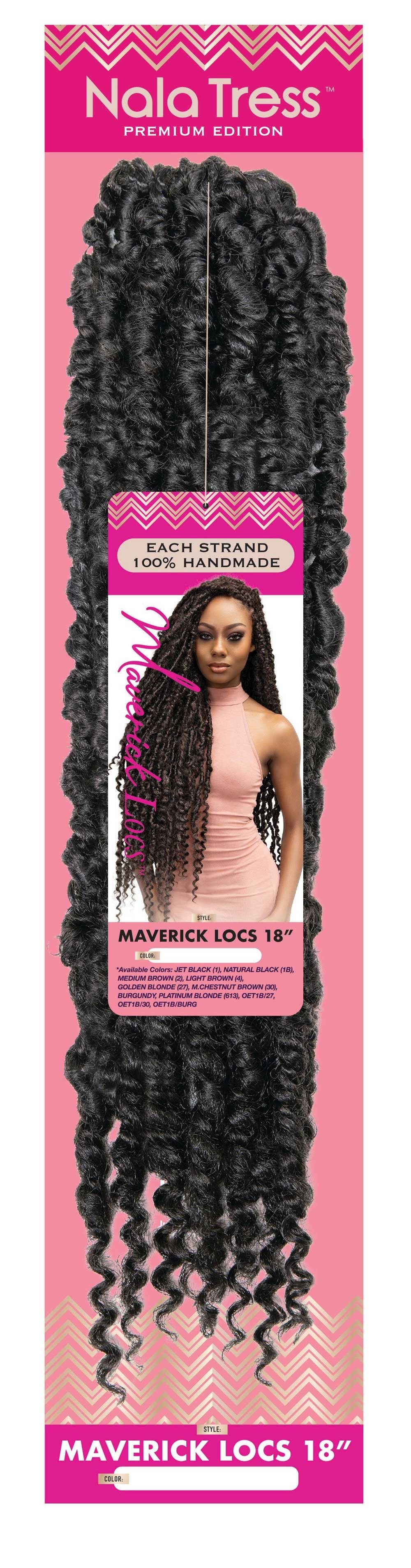 Janet Collection Nala Tress Crochet Braids Maverick Locs 18" - Elevate Styles