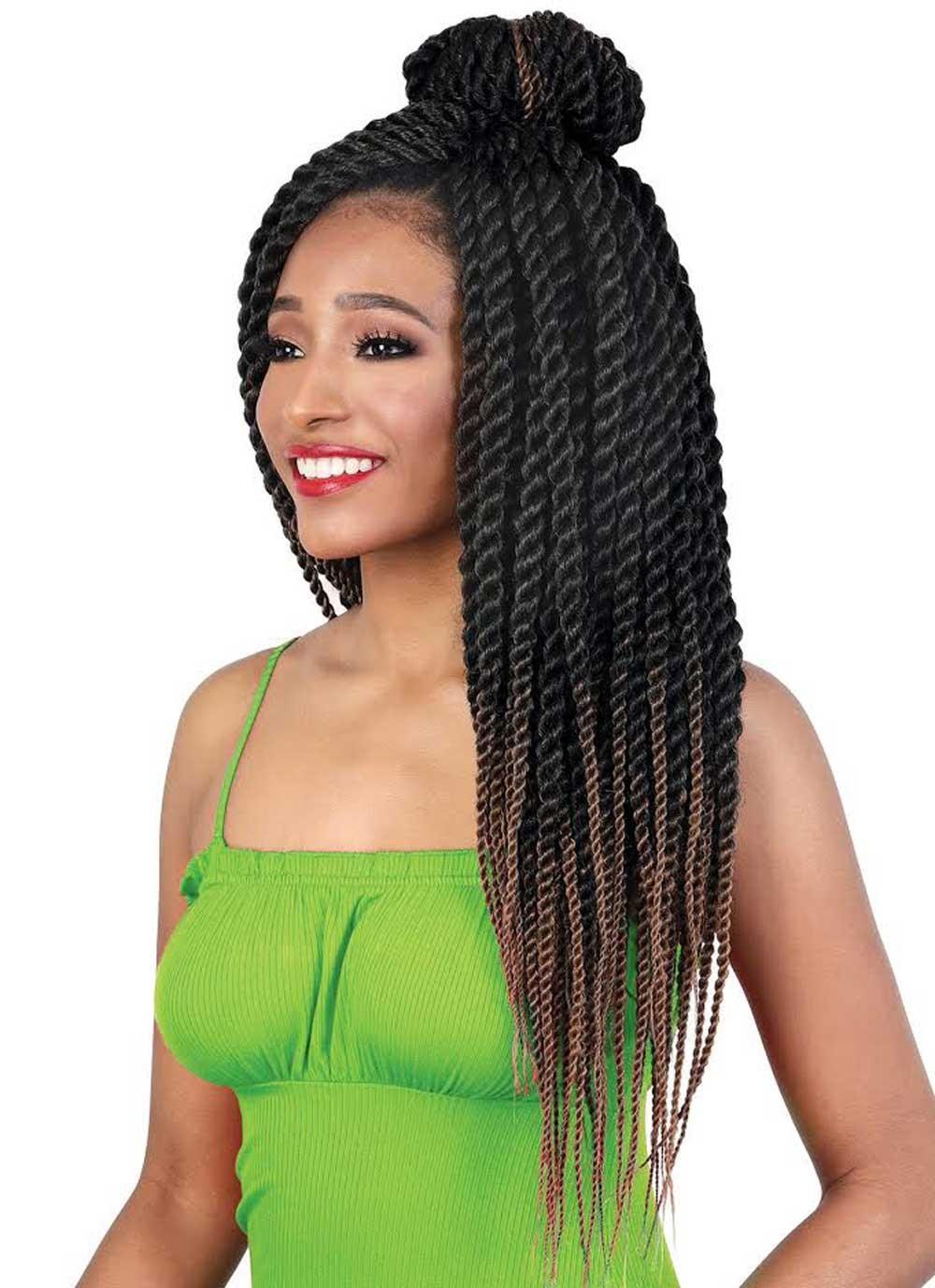 Beshe Crochet 3x Braid Pre-Looped Bulk 20" X-Large SENEGAL TWIST Braid C.XLSEN320 - Elevate Styles