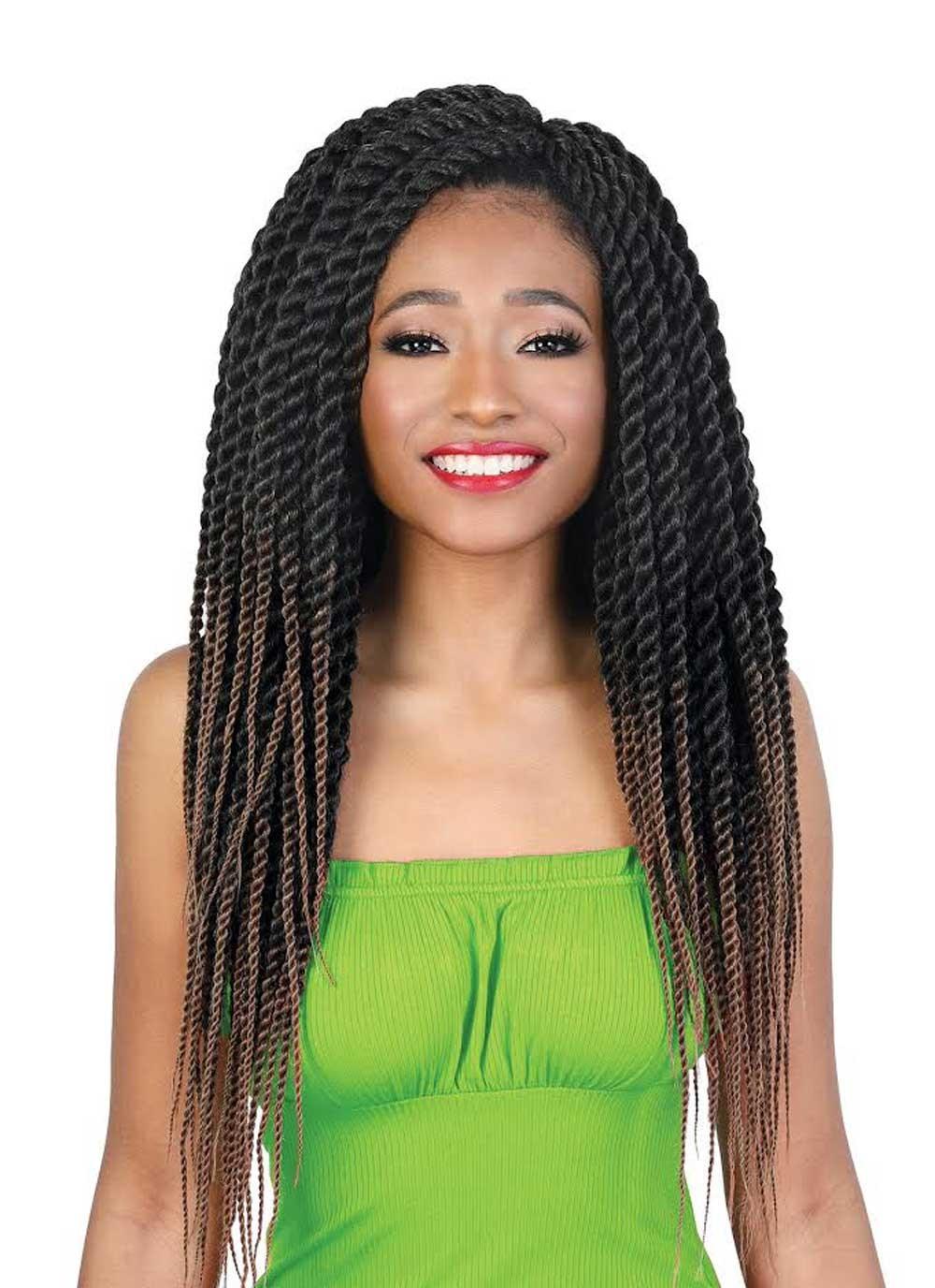 Beshe Crochet 3x Braid Pre-Looped Bulk 20" X-Large SENEGAL TWIST Braid C.XLSEN320 - Elevate Styles