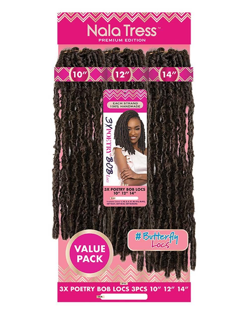 Janet Collection 3x Poetry Bob Butterfly Locs 3 Pcs 10" 12" 14" Crochet Braid 3XPOETRYL10 - Elevate Styles