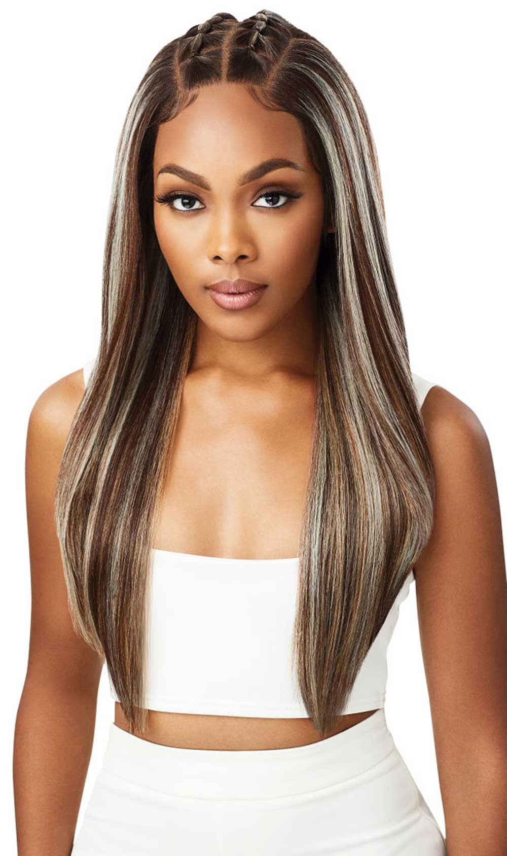 Outre Perfect Hairline Faux Scalp HD Transparent 13" x 4" Lace Front Wig Jaylani - Elevate Styles