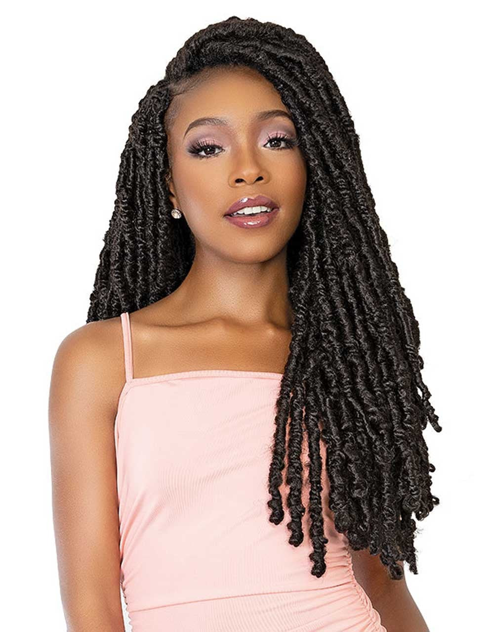 Janet Collection Distressed Butterfly Poetry Locs 24" Crochet Braid - Elevate Styles